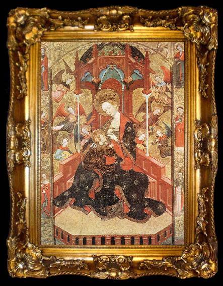 framed  SERRA, Pedro Madonna and Child with Angels Playing Music, ta009-2